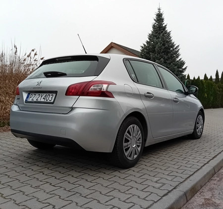 Peugeot 308 cena 26999 przebieg: 165000, rok produkcji 2013 z Luboń małe 352